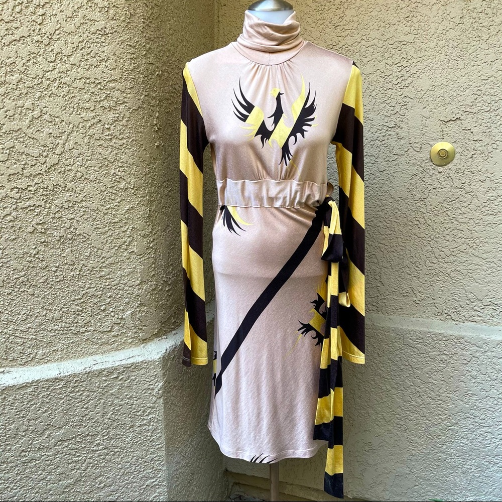 Vintage multicolored Samantha Treacy silk dress
